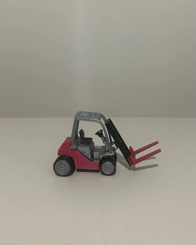 Mini Forklift – Dekoratif Masaüstü Figürü görsel 3