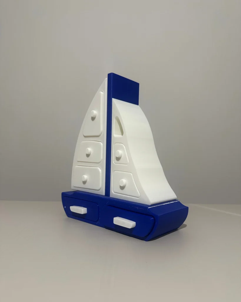 Yelken Formlu Mini Çekmeceli Düzenleyici görsel 3