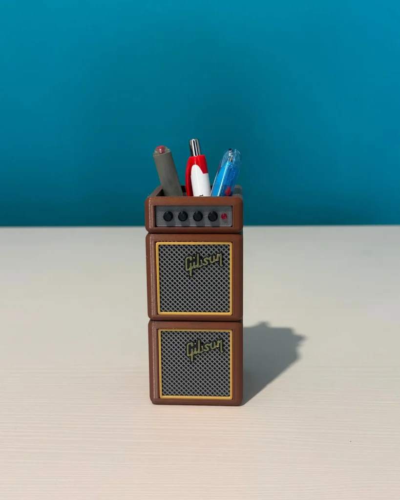 Vintage Amfi Tasarım Kalemlik – Mini Masaüstü Organizer görsel 3