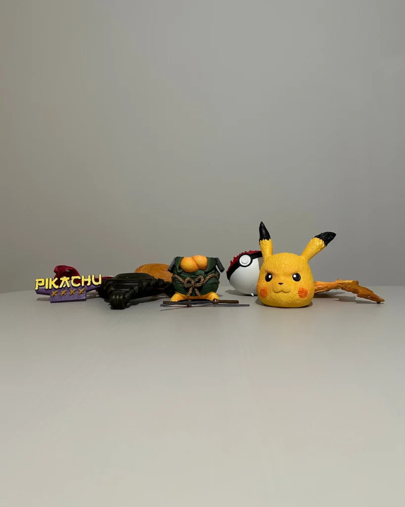 Samuray Pika Pi – El Boyaması Koleksiyon Figürü görsel 9