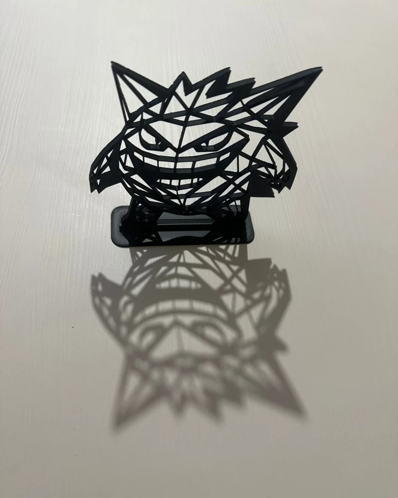 Gengar’dan İlham Alan Geometrik Masaüstü / Duvar Dekoru görsel 2