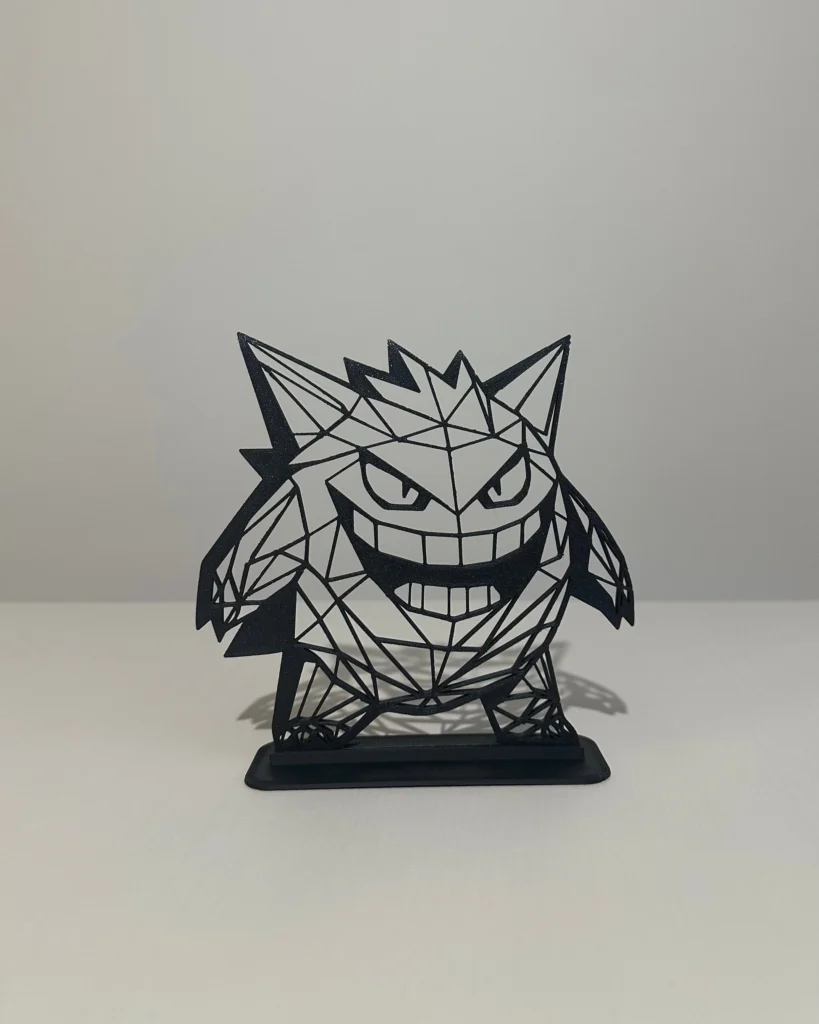 Gengar’dan İlham Alan Geometrik Masaüstü / Duvar Dekoru görsel 3